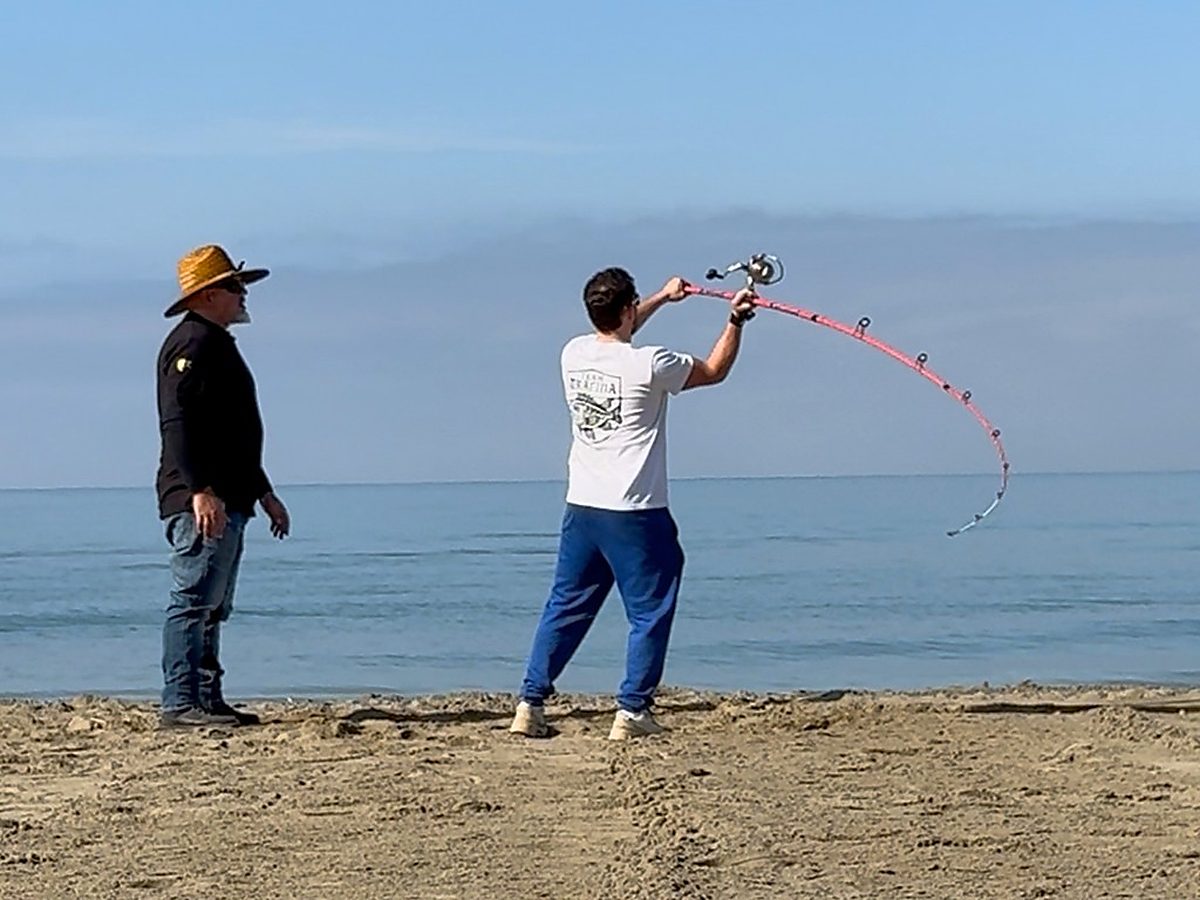 Sessione individuale con allievo in spiaggia